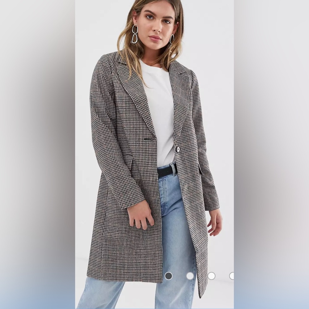 SOLD ASOS New Look Check Blazer Coat